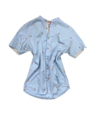 Ted Baker Blue Embroidered Shirt