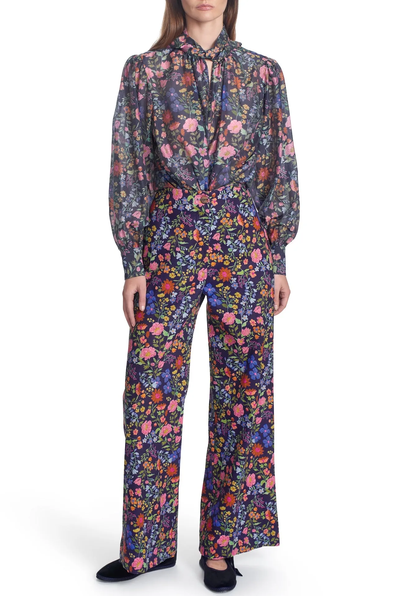 THE WALLIS PANT-FLORAL