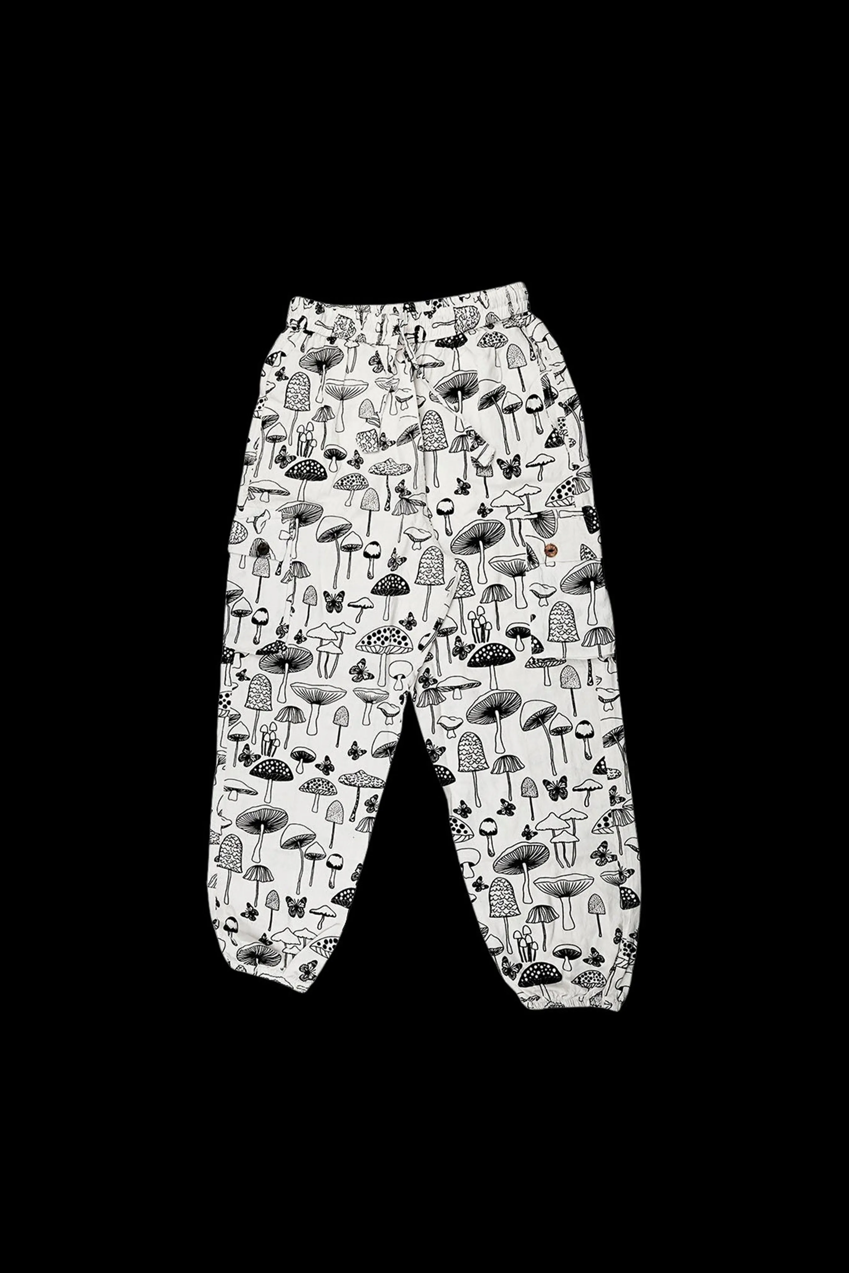 Threadheads White Mushroom Cargo Harem Pants