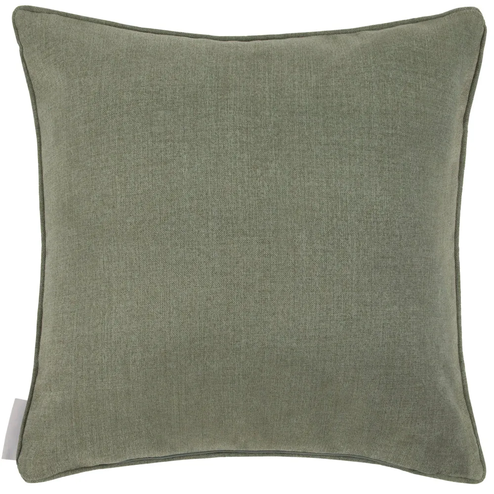 Vali Printed Piped Cushion Sage