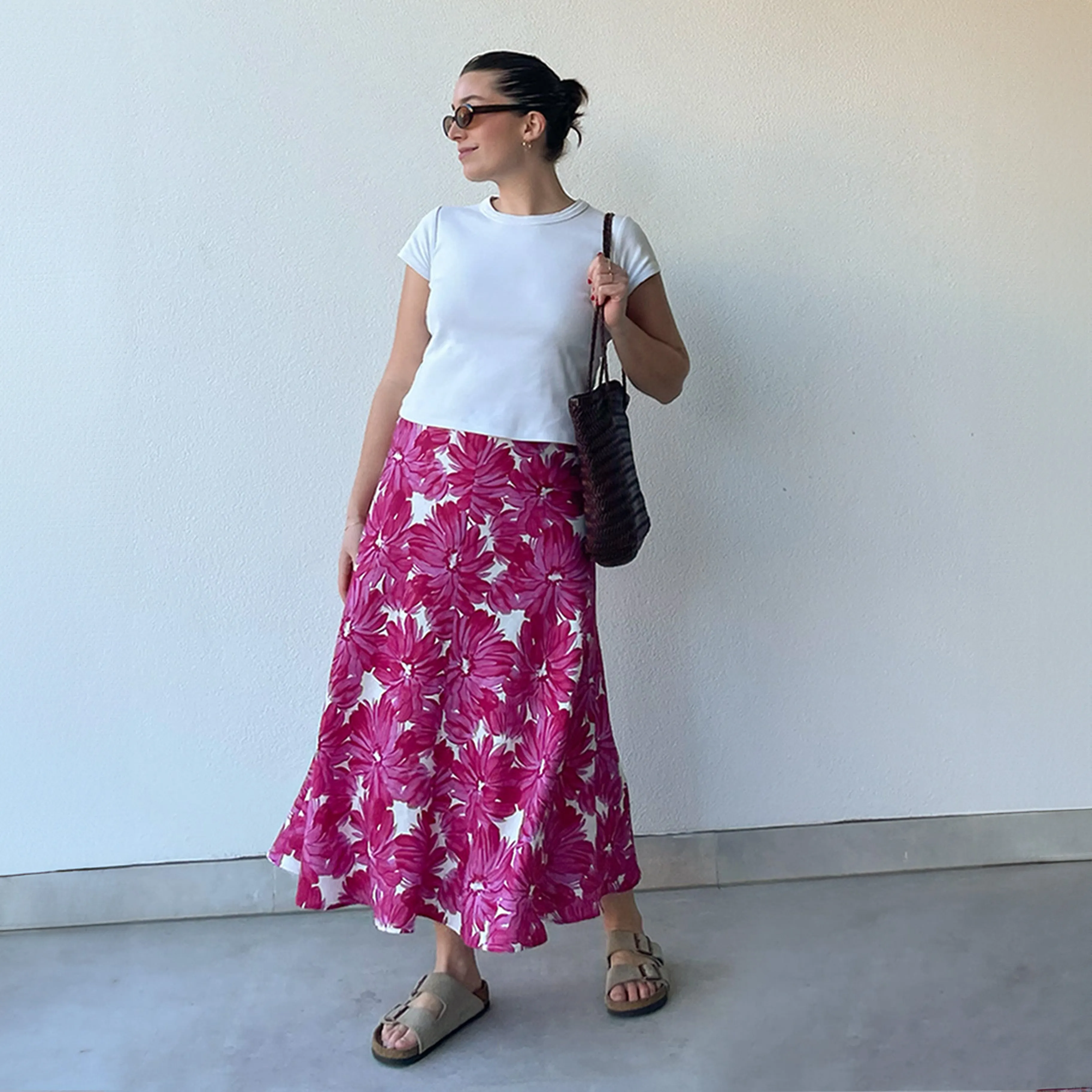 Vista Rosa Printed Linen
