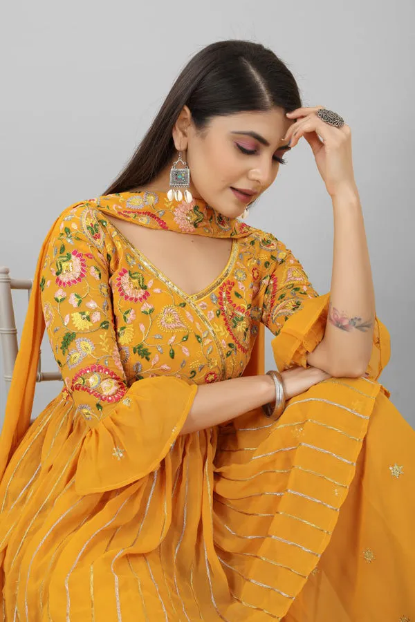 Wedding Special Yellow Dress Design For Haldi Ceremony