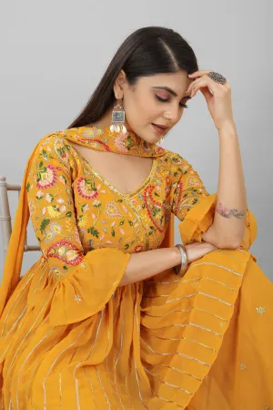 Wedding Special Yellow Dress Design For Haldi Ceremony