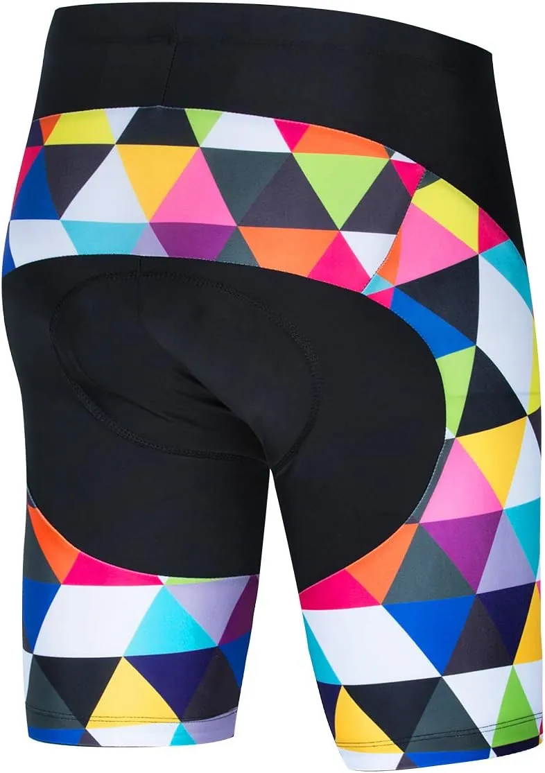 Weimostar Men's Cycling Jersey Short Sleeve Bike Clothing Multicolored Diamond