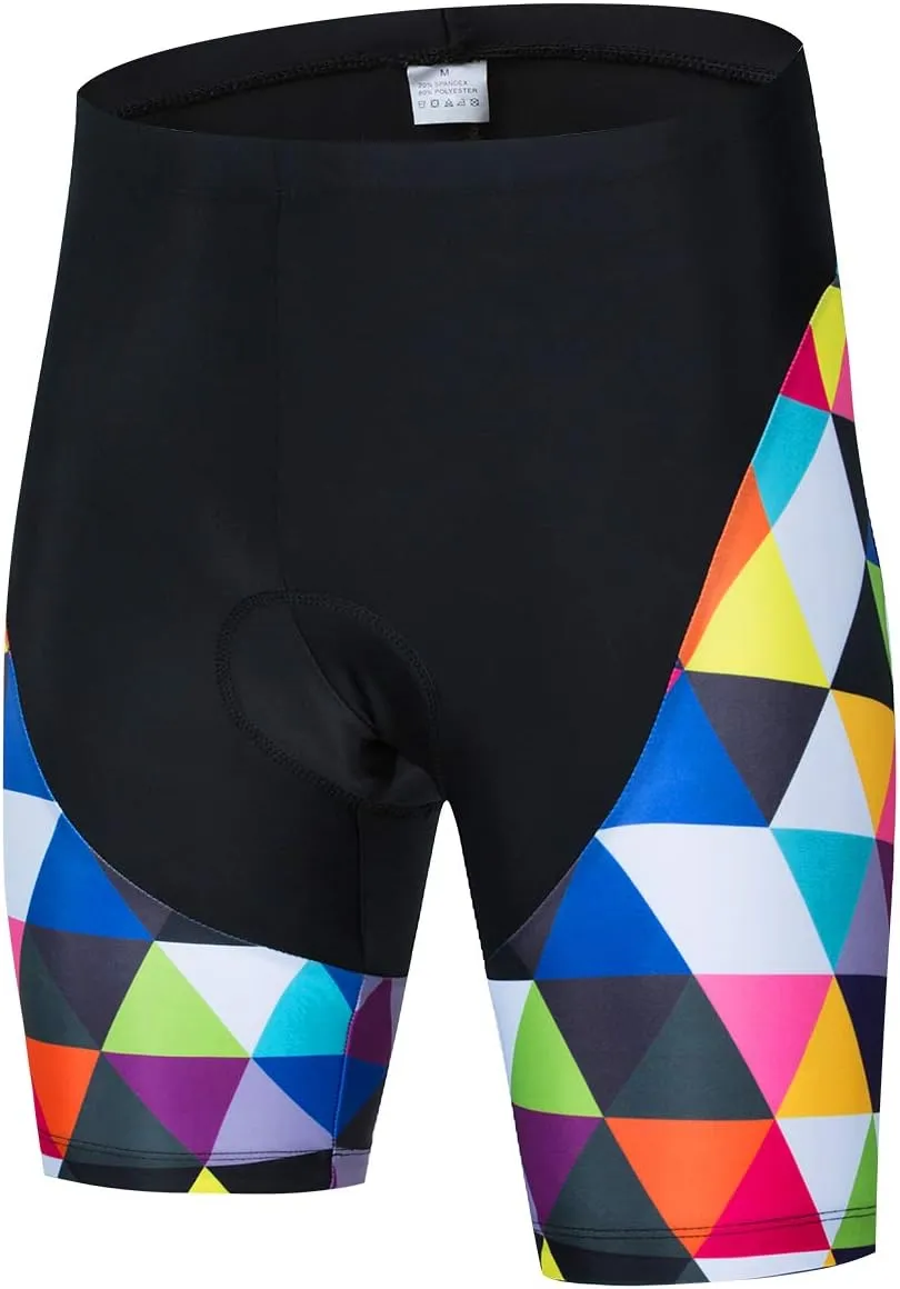 Weimostar Men's Cycling Jersey Short Sleeve Bike Clothing Multicolored Diamond