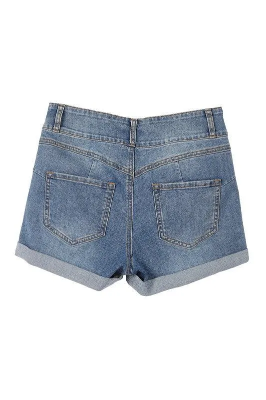 Womens Blue Denim Shorts S-Xl
