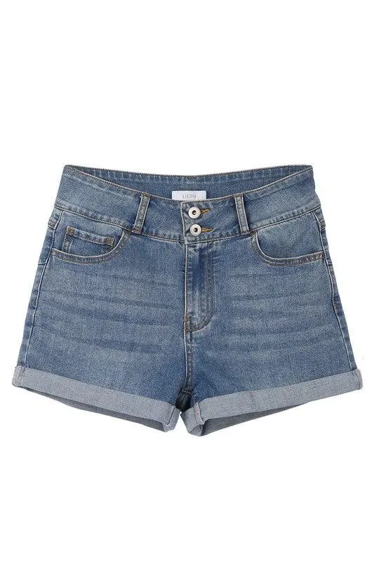 Womens Blue Denim Shorts S-Xl